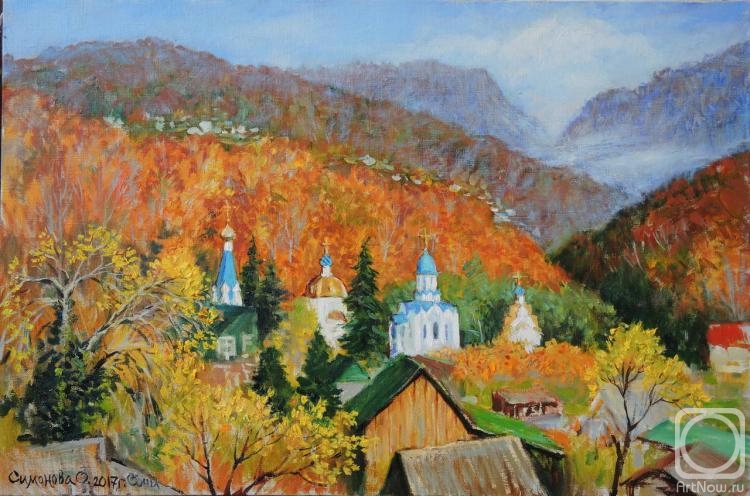 Simonova Olga. View of Holy Trinity St. George Monastery