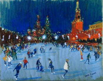 The icerink. Red Square. Petrova Elena