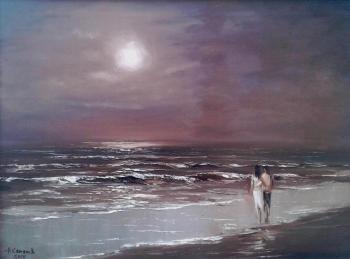 Night sea. Semyonov Aleksandr