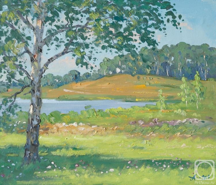 Alexandrovsky Alexander. Birch, summer day