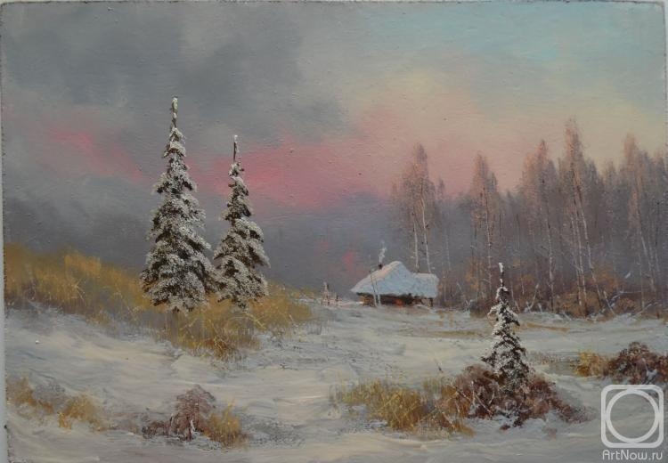 Lyamin Nikolay. Pine. Winter day