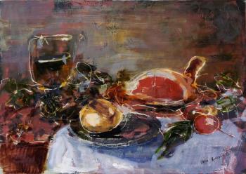 Ham and wine (  ). Petrova Elena