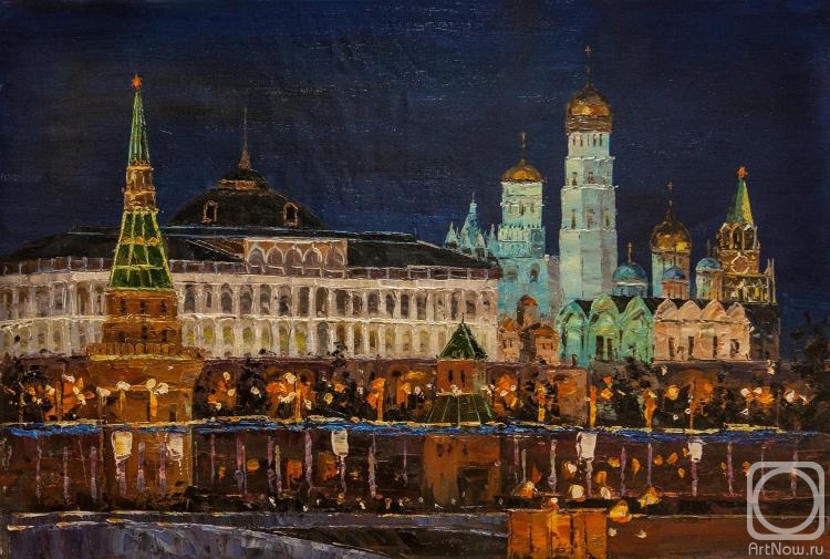 Vevers Christina. Moscow. Night view of the Kremlin