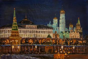 Moscow. Night view of the Kremlin. Vevers Christina