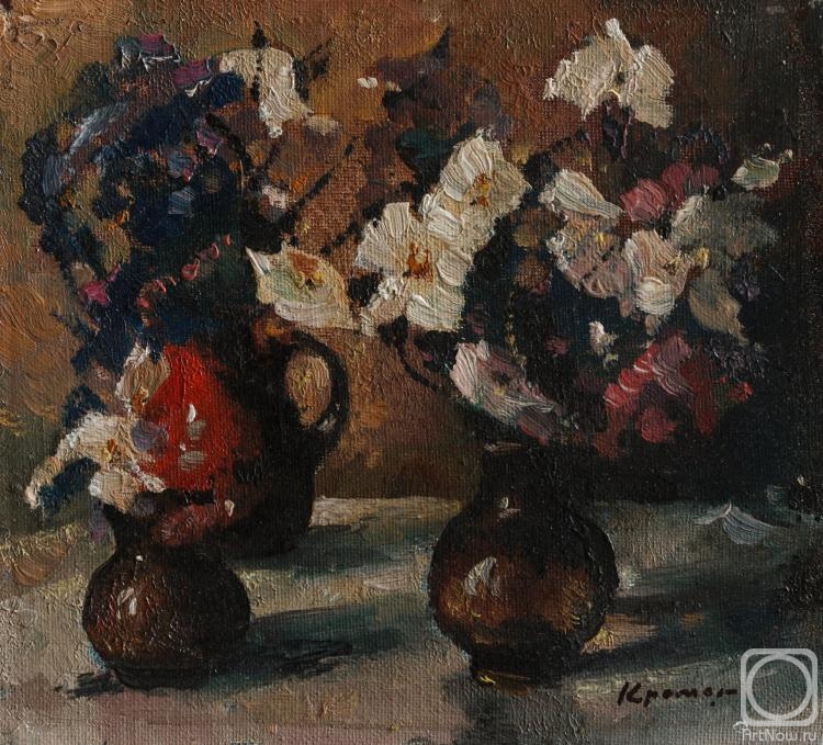 Kremer Mark. Flowers in three jugs