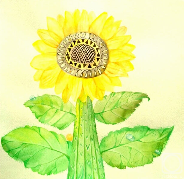 Kulik Darya. Pa-pa-ripa Sunflower... (left side of the triptych)