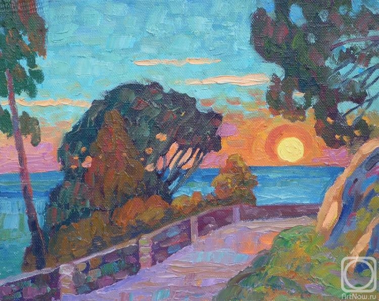 Berdyshev Igor. Sunset and sea