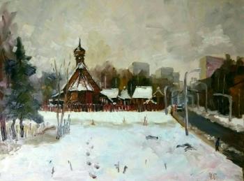 Zelenograd. Temple Filaret the Metropolitan of Moscow in the winter