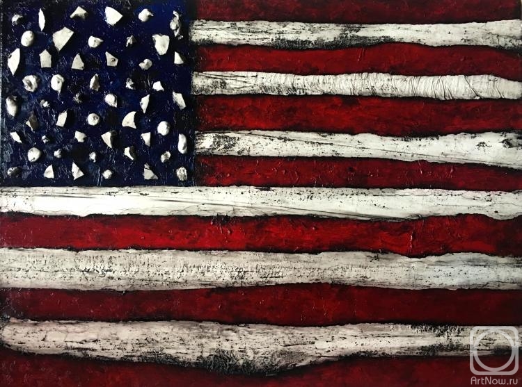 Американский флаг» картина Переца Руслана маслом на холсте — купить на  ArtNow.ru