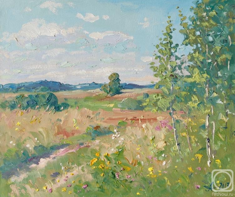 Alexandrovsky Alexander. Field, summer day (etude)