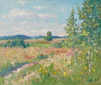 Field, summer day (etude) (Summer Etude). Alexandrovsky Alexander