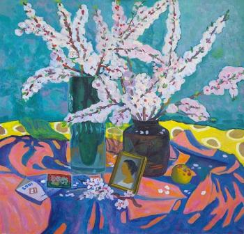 Spring still life (Apricot Flowers). Li Moesey