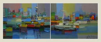 Along the shore (diptych)