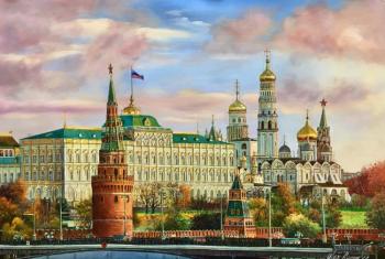 Morning paints the walls of the ancient Kremlin with gentle light. Romm Alexandr