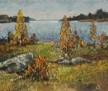 Kremer Mark Veniaminovich. On the lake, sketch