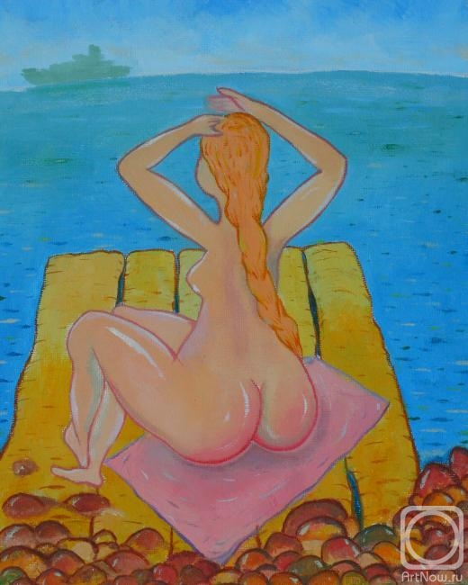 Klenov Andrei. Nude model on the beach
