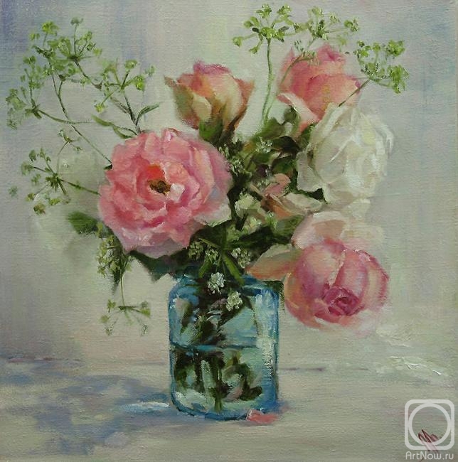 Mineeva Lsrisa. Still life with roses
