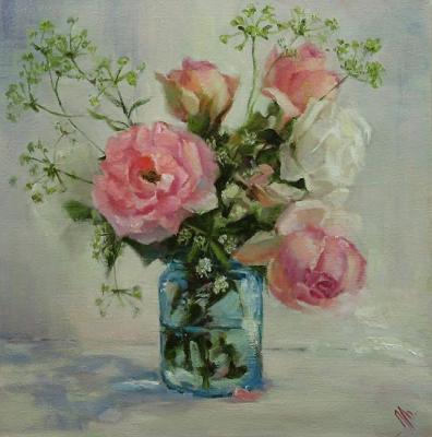 Still life with roses. Mineeva Lsrisa