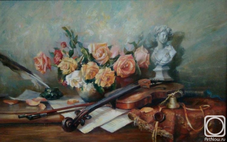 Yekimov Vladimir. Flowers with violin