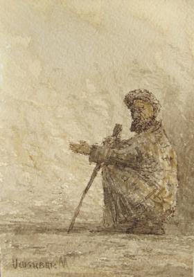 The beggar. Mukhamedov Ulugbek