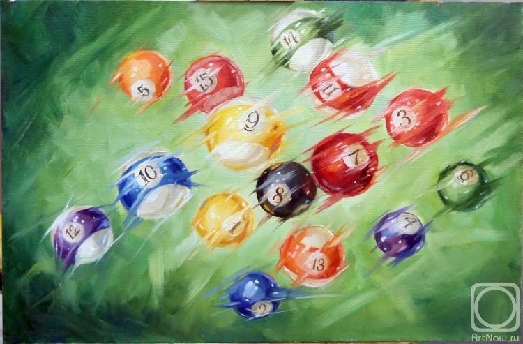 Komarovskaya Yelena. billiard balls