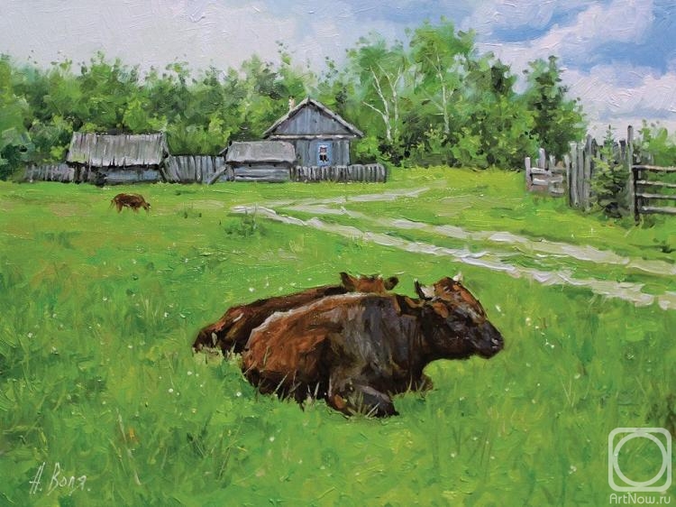 Volya Alexander. Summer day, cows