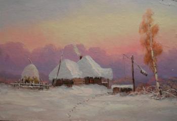 Village well, winter. Lyamin Nikolay