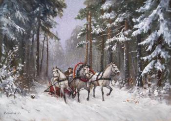 Three horses. Solovyev Sergey