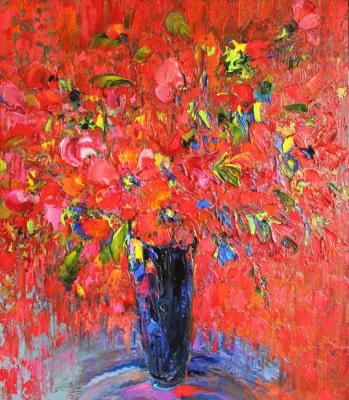 Red flowers on the red day of the calendar. Grebenyuk Yury