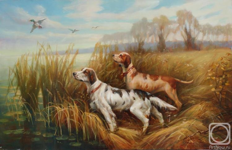 Yekimov Vladimir. Dogs on the hunt