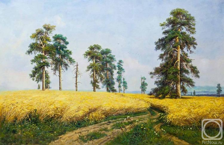 Romm Alexandr. Copy of the painting by Ivan Shishkin. Rye