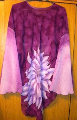 Bluzon batik "Dahlia". Moskvina Tatiana