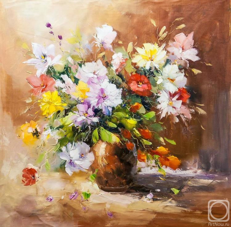Potapova Maria. Bouquet with red flowers