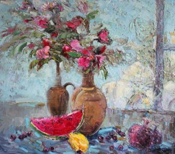 The summer morning in Tashkent