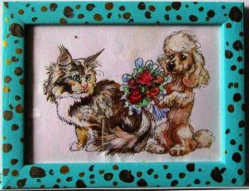 Gallant Chevalier - 6 (seals and dogs) in a frame (Cat And Dog). Dobrovolskaya Gayane