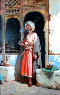 The old man with the pipe (Eastern Architecture). Nemakin Aleksandr