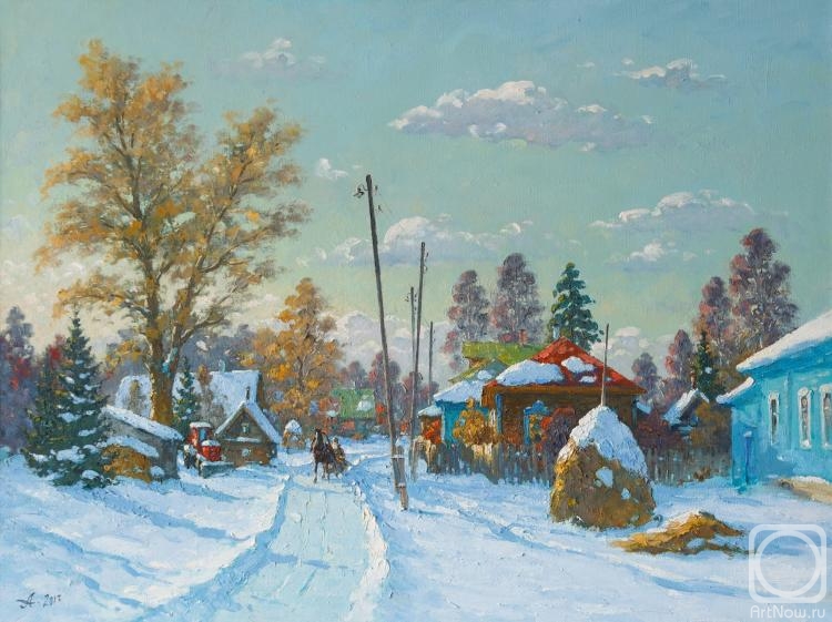 Alexandrovsky Alexander. Alekseevka Village. February day