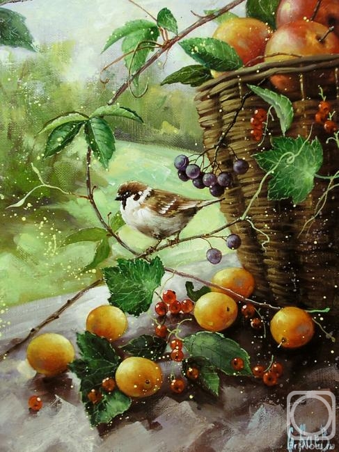 Boev Sergey. Still life with cherry plums