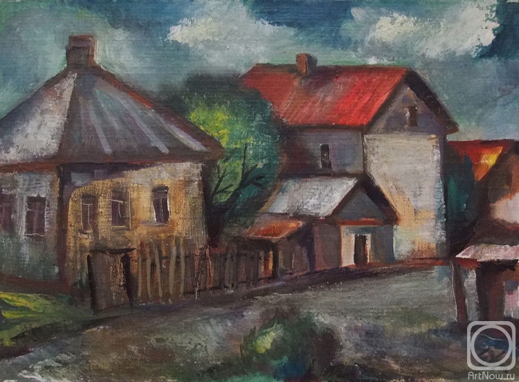 Karpov Evgeniy. House with red roof 170