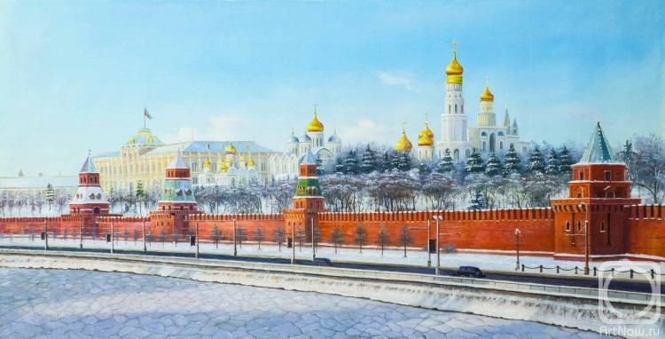 Romm Alexandr. Winter view of the Kremlin