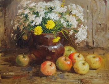Wildflowers with apples. Mazur Nikolay