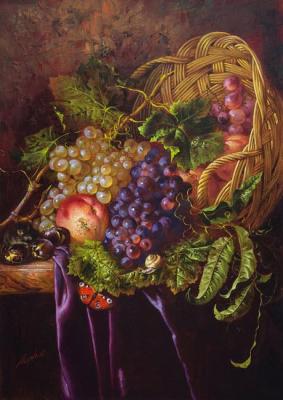 Still life with fruits and juicy. Mazur Nikolay
