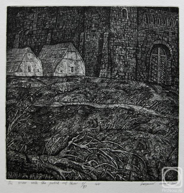 Stroganov Leonid. William Shakespeare. King Lear. The view with the pulled out tree