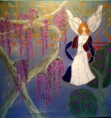 Potapova Elena Genrihovna. The walk of the stained-glass Angel