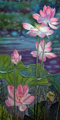Lotus blooms. Kosareva Elena