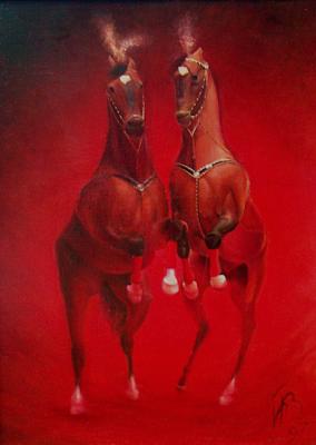 Circus horses. Bondar Vitaliy