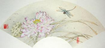 Lotus and dragonfly