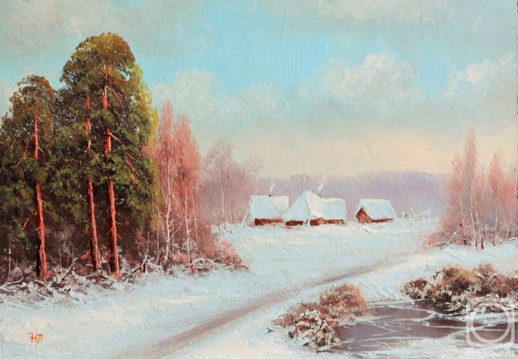 Lyamin Nikolay. Village, winter