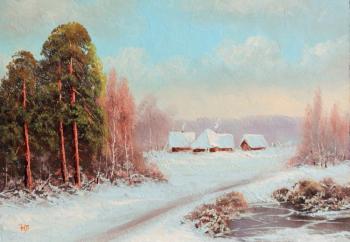 Lyamin Nikolay . Village, winter