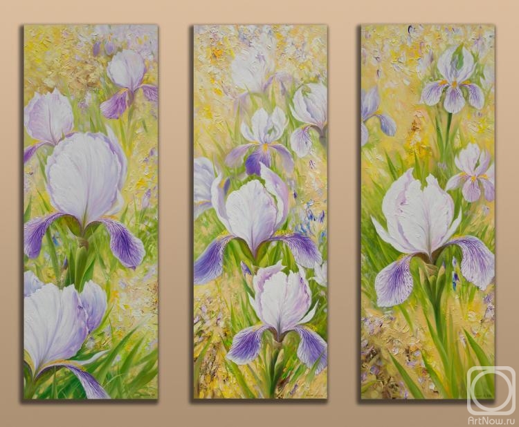 Zhaldak Edward. Irises (Triptych)